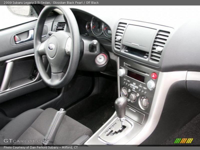 Obsidian Black Pearl / Off Black 2009 Subaru Legacy 2.5i Sedan