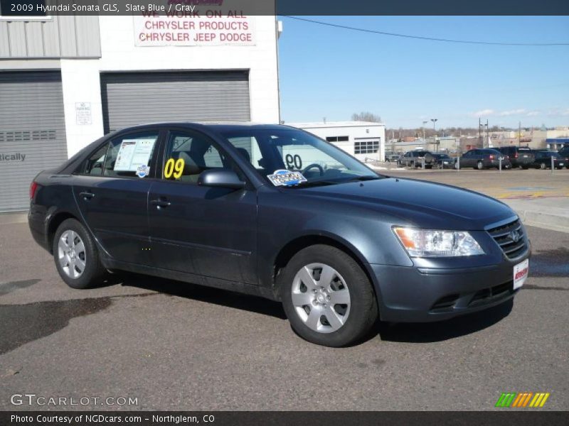 Slate Blue / Gray 2009 Hyundai Sonata GLS