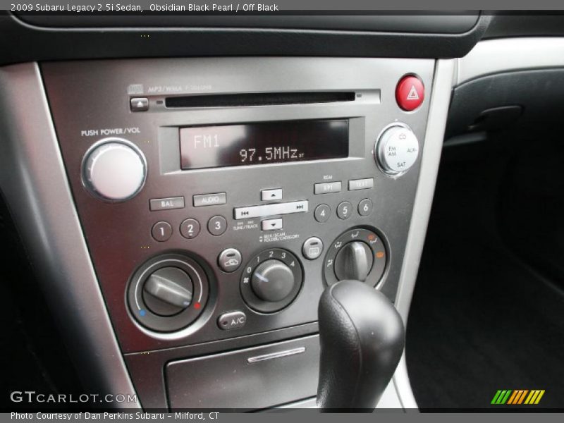Obsidian Black Pearl / Off Black 2009 Subaru Legacy 2.5i Sedan