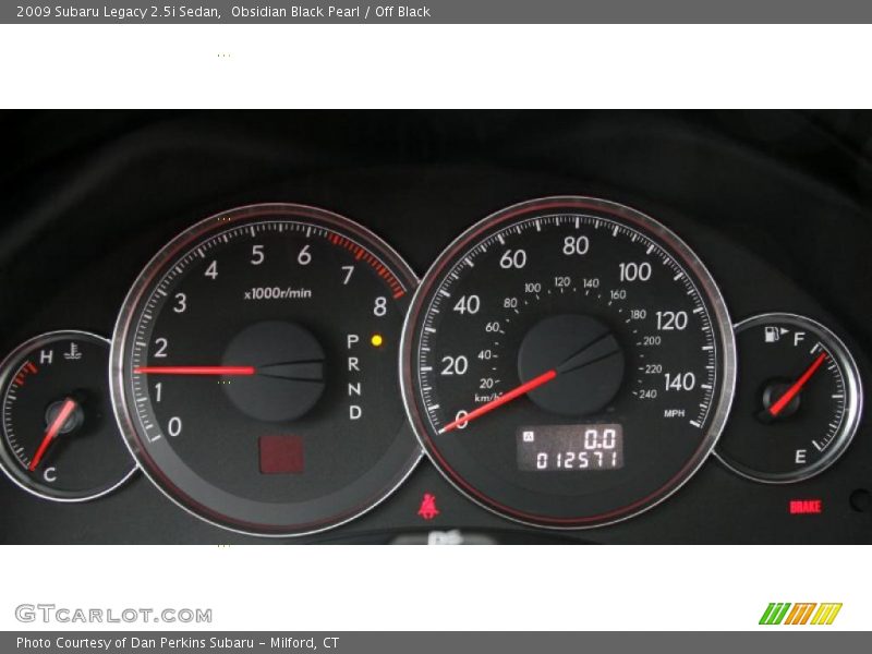 Obsidian Black Pearl / Off Black 2009 Subaru Legacy 2.5i Sedan