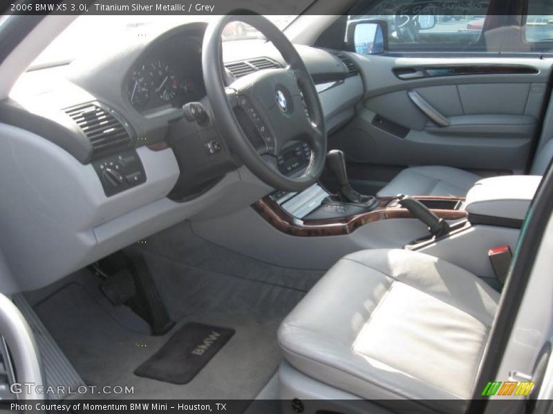 Titanium Silver Metallic / Grey 2006 BMW X5 3.0i