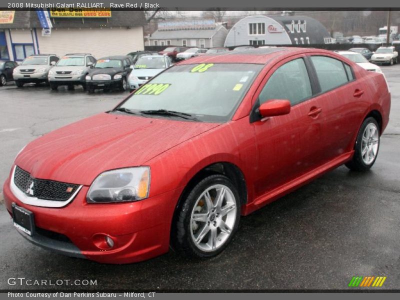 Rave Red / Black 2008 Mitsubishi Galant RALLIART