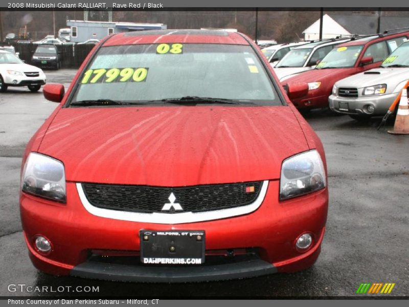 Rave Red / Black 2008 Mitsubishi Galant RALLIART