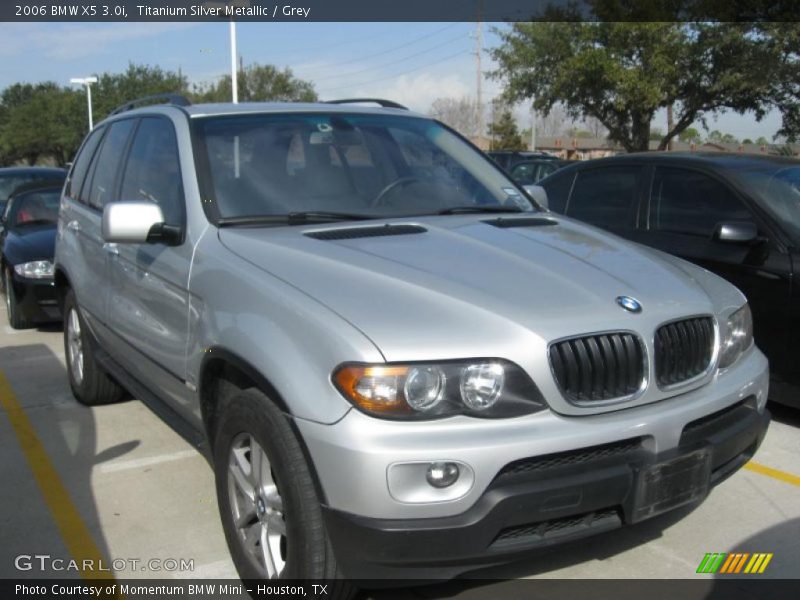 Titanium Silver Metallic / Grey 2006 BMW X5 3.0i