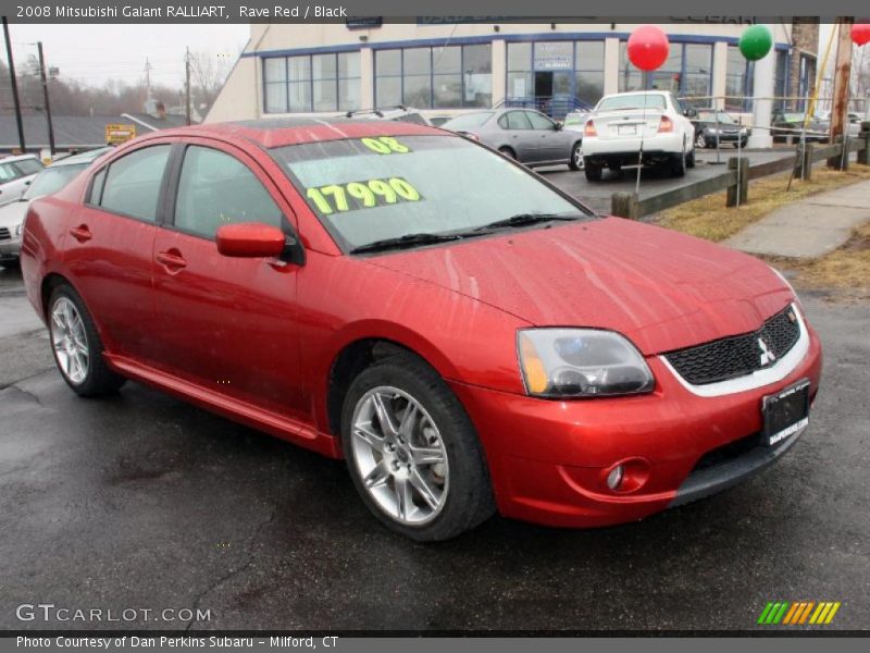 Rave Red / Black 2008 Mitsubishi Galant RALLIART