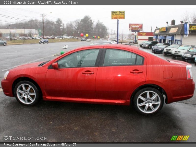 Rave Red / Black 2008 Mitsubishi Galant RALLIART