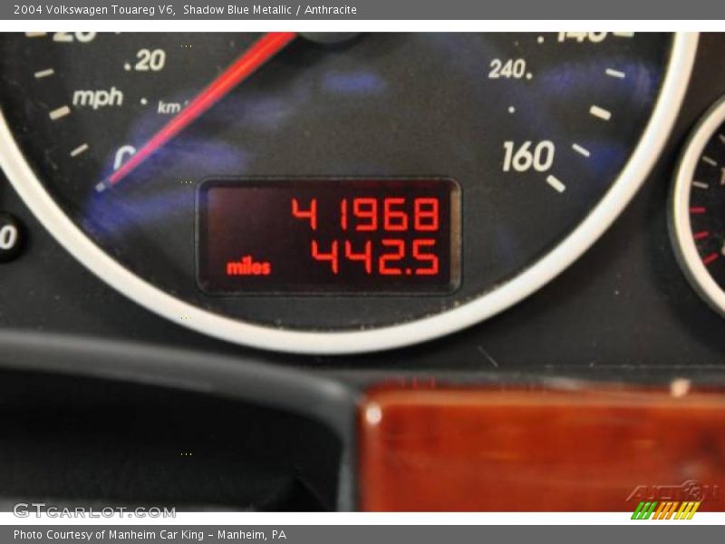 Shadow Blue Metallic / Anthracite 2004 Volkswagen Touareg V6