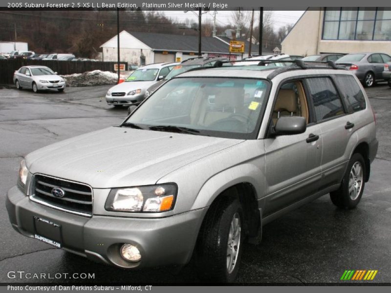 Platinum Silver Metallic / Beige 2005 Subaru Forester 2.5 XS L.L.Bean Edition