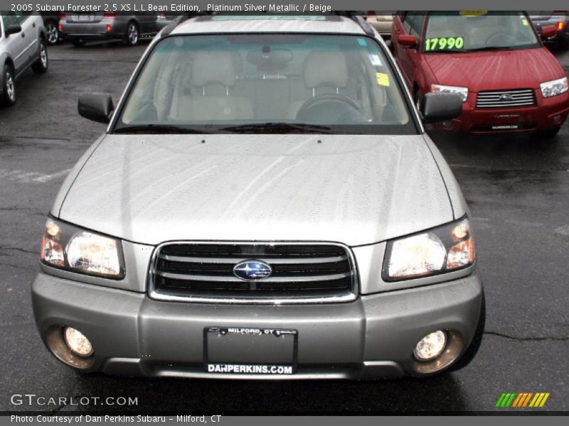 Platinum Silver Metallic / Beige 2005 Subaru Forester 2.5 XS L.L.Bean Edition
