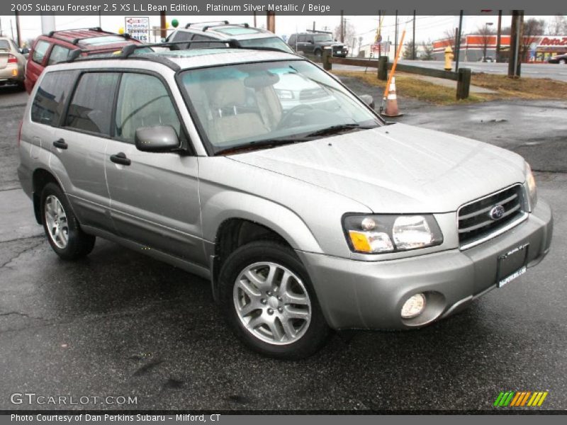 Platinum Silver Metallic / Beige 2005 Subaru Forester 2.5 XS L.L.Bean Edition