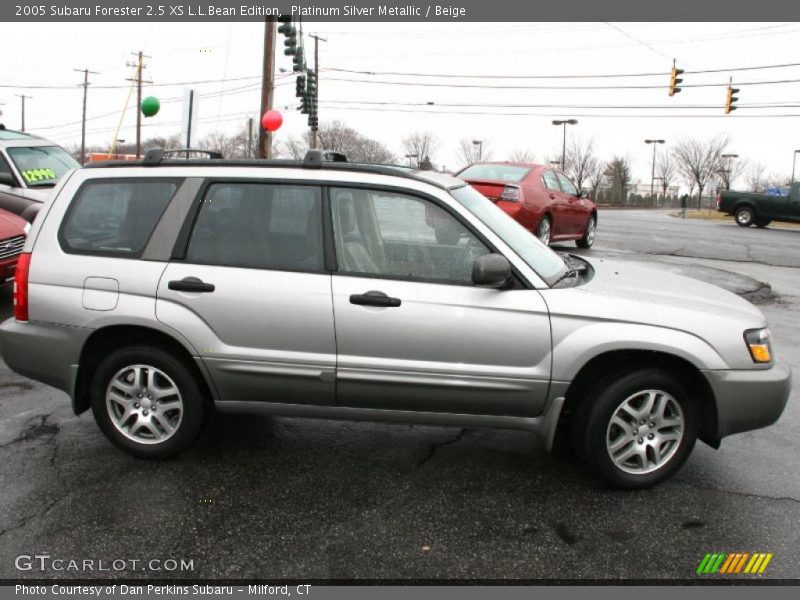 Platinum Silver Metallic / Beige 2005 Subaru Forester 2.5 XS L.L.Bean Edition