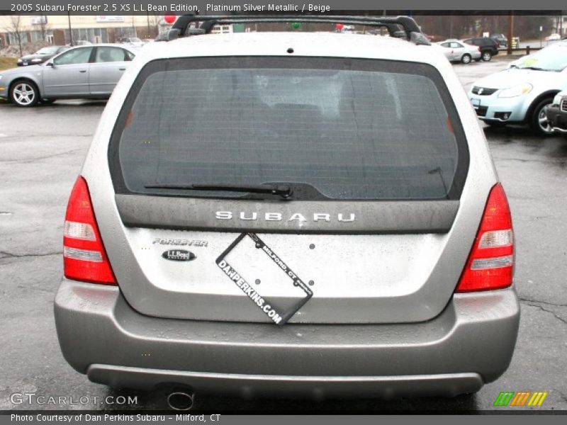 Platinum Silver Metallic / Beige 2005 Subaru Forester 2.5 XS L.L.Bean Edition