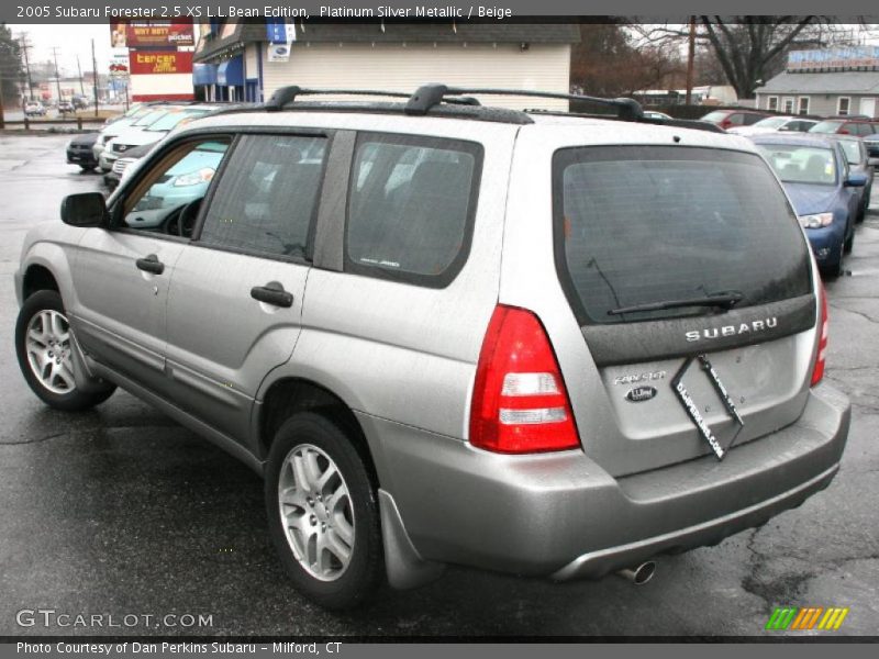 Platinum Silver Metallic / Beige 2005 Subaru Forester 2.5 XS L.L.Bean Edition