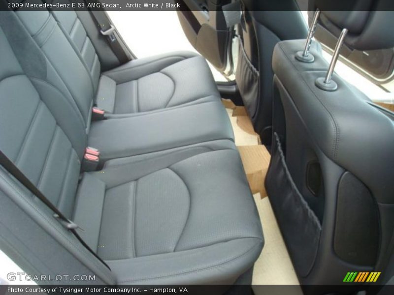 Arctic White / Black 2009 Mercedes-Benz E 63 AMG Sedan