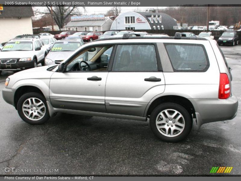 Platinum Silver Metallic / Beige 2005 Subaru Forester 2.5 XS L.L.Bean Edition