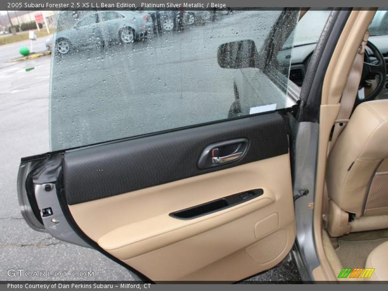 Platinum Silver Metallic / Beige 2005 Subaru Forester 2.5 XS L.L.Bean Edition
