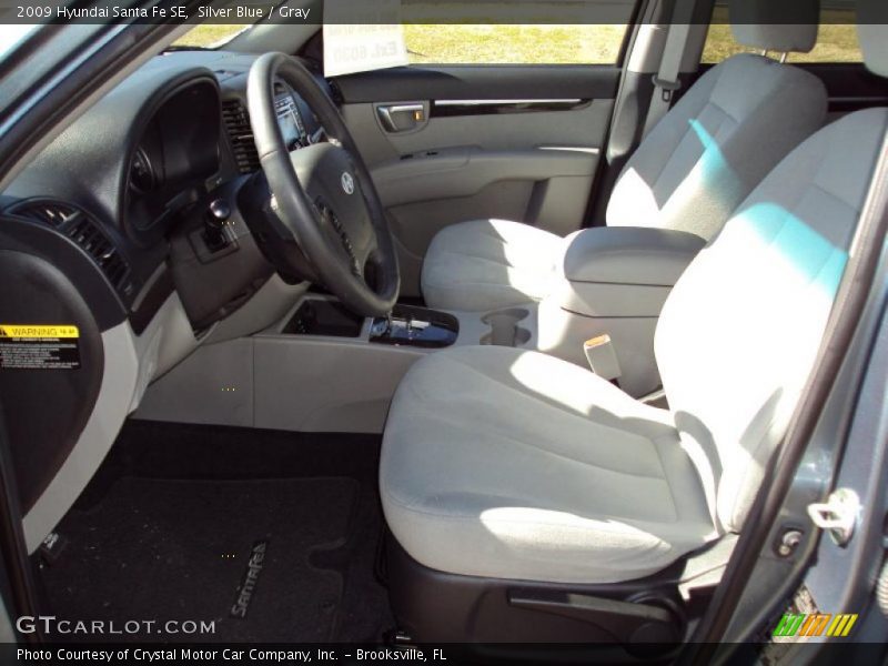 Silver Blue / Gray 2009 Hyundai Santa Fe SE