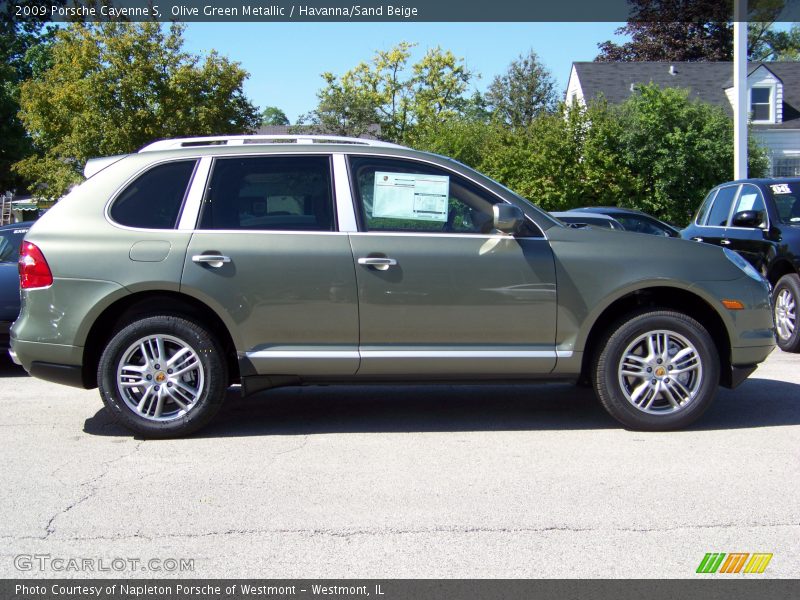Olive Green Metallic / Havanna/Sand Beige 2009 Porsche Cayenne S