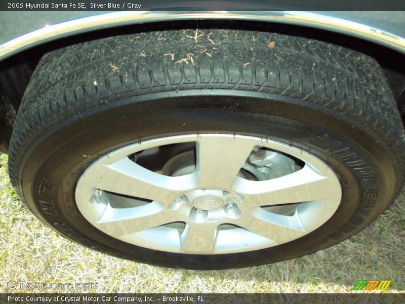 Silver Blue / Gray 2009 Hyundai Santa Fe SE