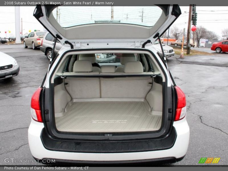 Satin White Pearl / Warm Ivory 2008 Subaru Outback 2.5i Wagon
