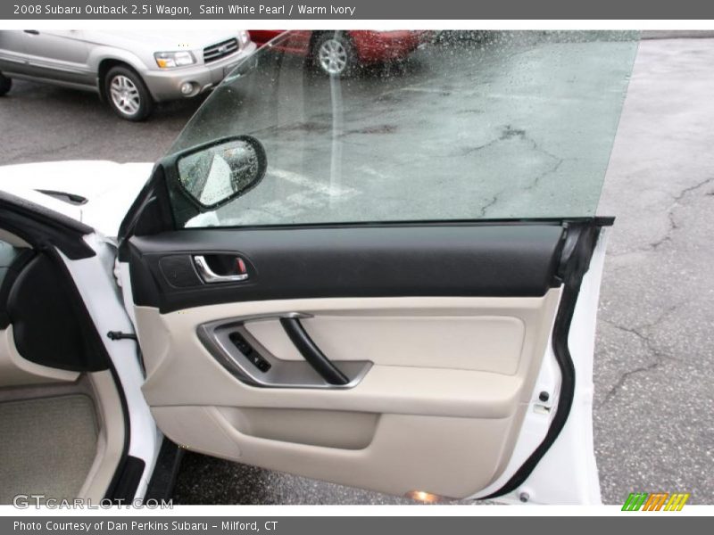 Satin White Pearl / Warm Ivory 2008 Subaru Outback 2.5i Wagon