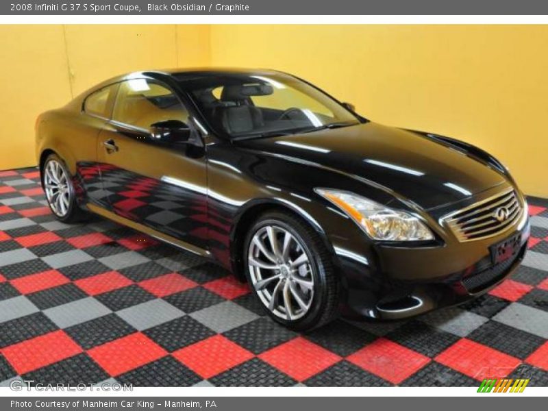 Black Obsidian / Graphite 2008 Infiniti G 37 S Sport Coupe