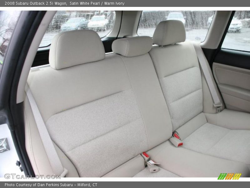 Satin White Pearl / Warm Ivory 2008 Subaru Outback 2.5i Wagon