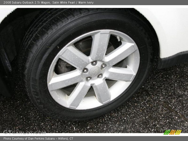 Satin White Pearl / Warm Ivory 2008 Subaru Outback 2.5i Wagon