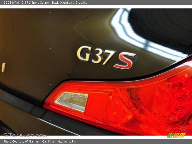 Black Obsidian / Graphite 2008 Infiniti G 37 S Sport Coupe