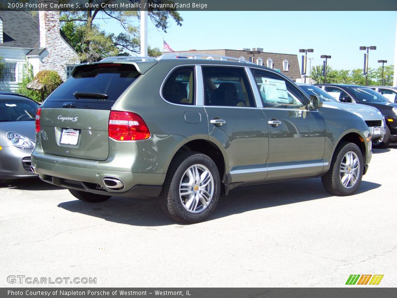 Olive Green Metallic / Havanna/Sand Beige 2009 Porsche Cayenne S