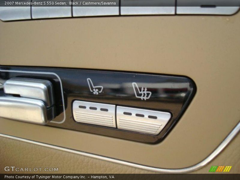 Black / Cashmere/Savanna 2007 Mercedes-Benz S 550 Sedan
