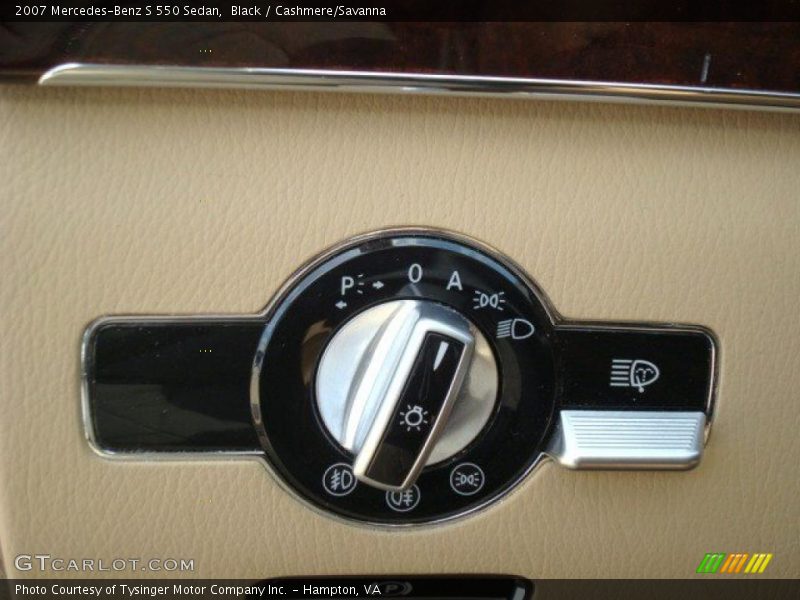 Black / Cashmere/Savanna 2007 Mercedes-Benz S 550 Sedan