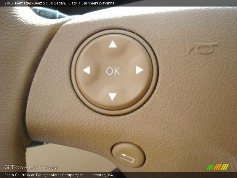Black / Cashmere/Savanna 2007 Mercedes-Benz S 550 Sedan