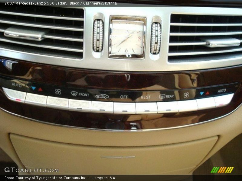 Black / Cashmere/Savanna 2007 Mercedes-Benz S 550 Sedan