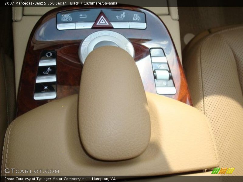 Black / Cashmere/Savanna 2007 Mercedes-Benz S 550 Sedan