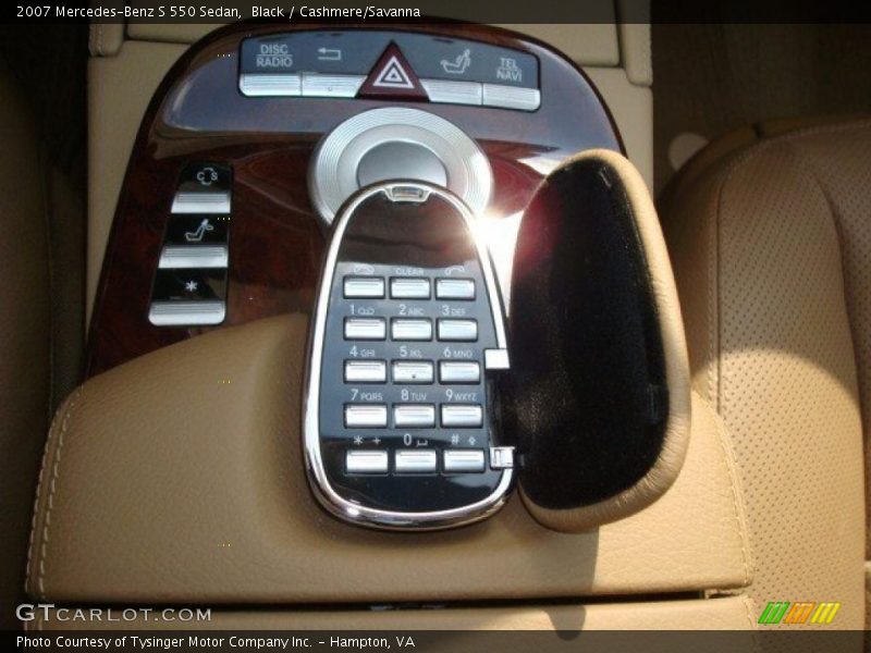 Black / Cashmere/Savanna 2007 Mercedes-Benz S 550 Sedan