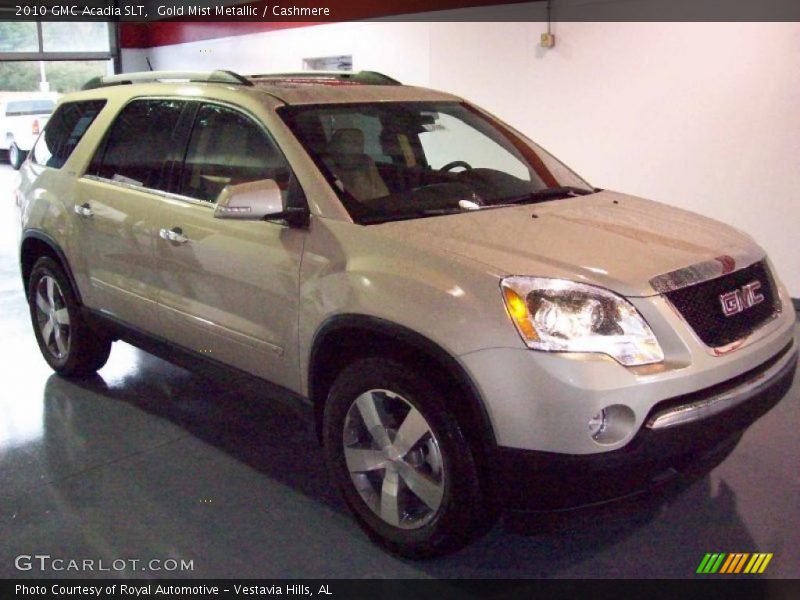 Gold Mist Metallic / Cashmere 2010 GMC Acadia SLT