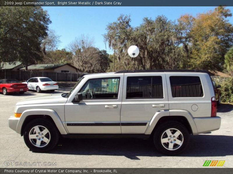 Bright Silver Metallic / Dark Slate Gray 2009 Jeep Commander Sport