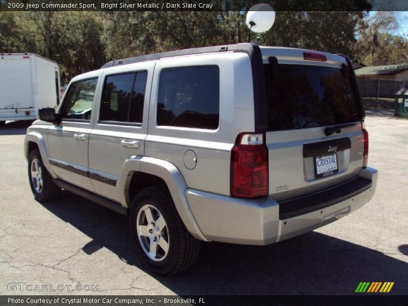 Bright Silver Metallic / Dark Slate Gray 2009 Jeep Commander Sport