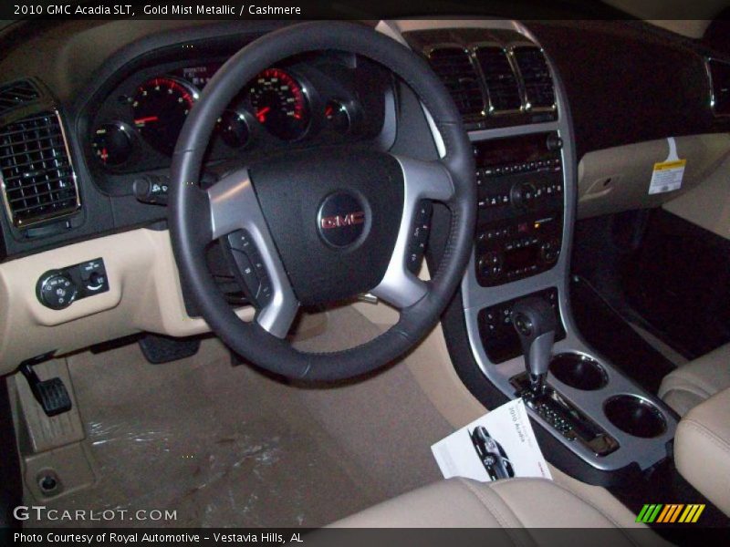 Gold Mist Metallic / Cashmere 2010 GMC Acadia SLT