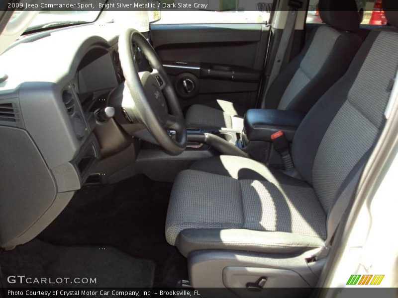 Bright Silver Metallic / Dark Slate Gray 2009 Jeep Commander Sport