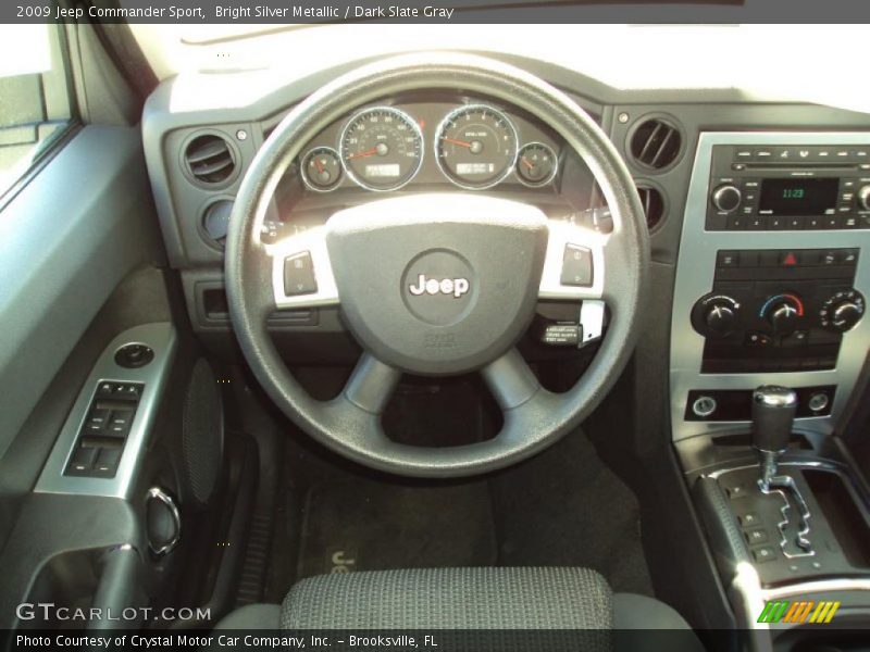 Bright Silver Metallic / Dark Slate Gray 2009 Jeep Commander Sport