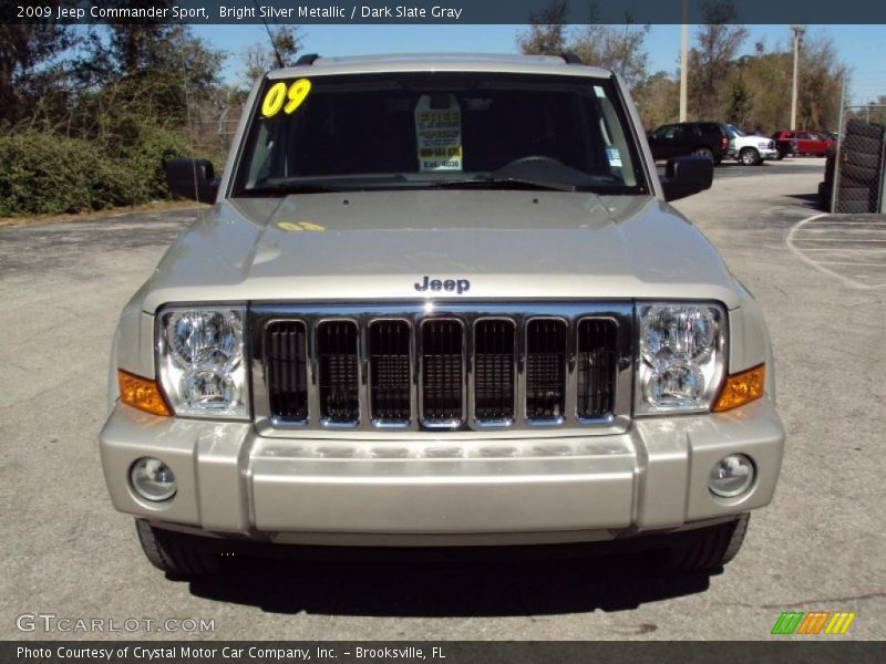 Bright Silver Metallic / Dark Slate Gray 2009 Jeep Commander Sport