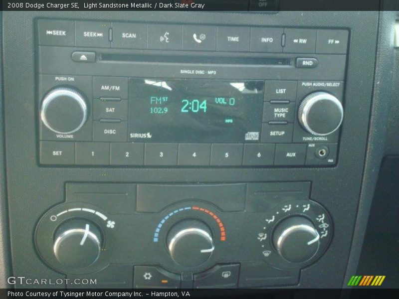 Light Sandstone Metallic / Dark Slate Gray 2008 Dodge Charger SE