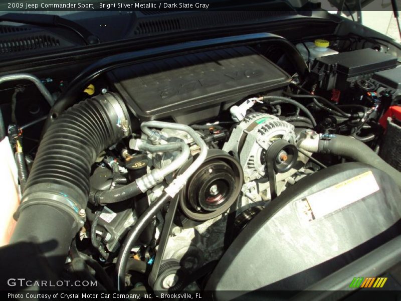 Bright Silver Metallic / Dark Slate Gray 2009 Jeep Commander Sport