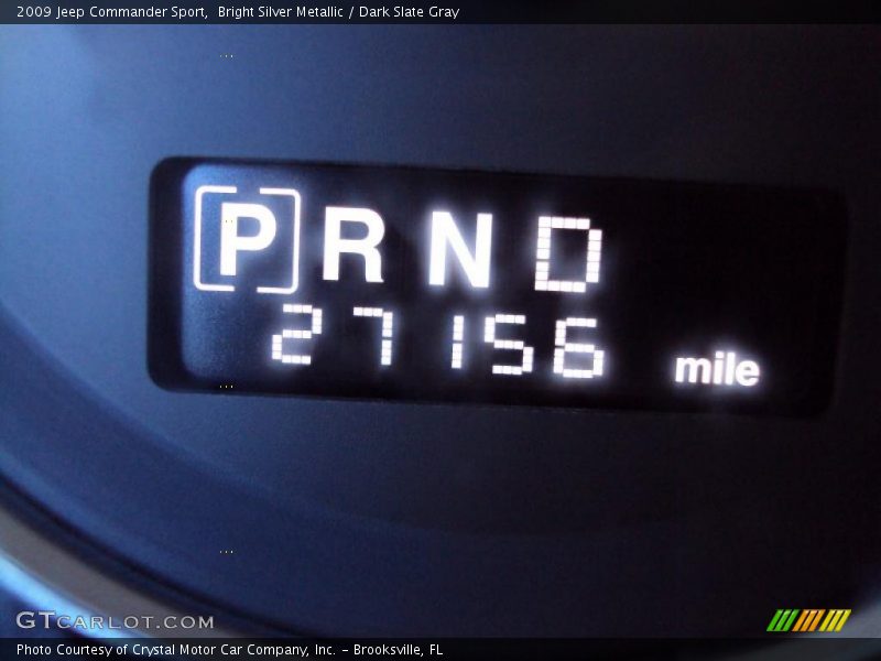 Bright Silver Metallic / Dark Slate Gray 2009 Jeep Commander Sport