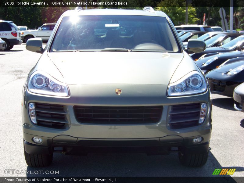 Olive Green Metallic / Havanna/Sand Beige 2009 Porsche Cayenne S