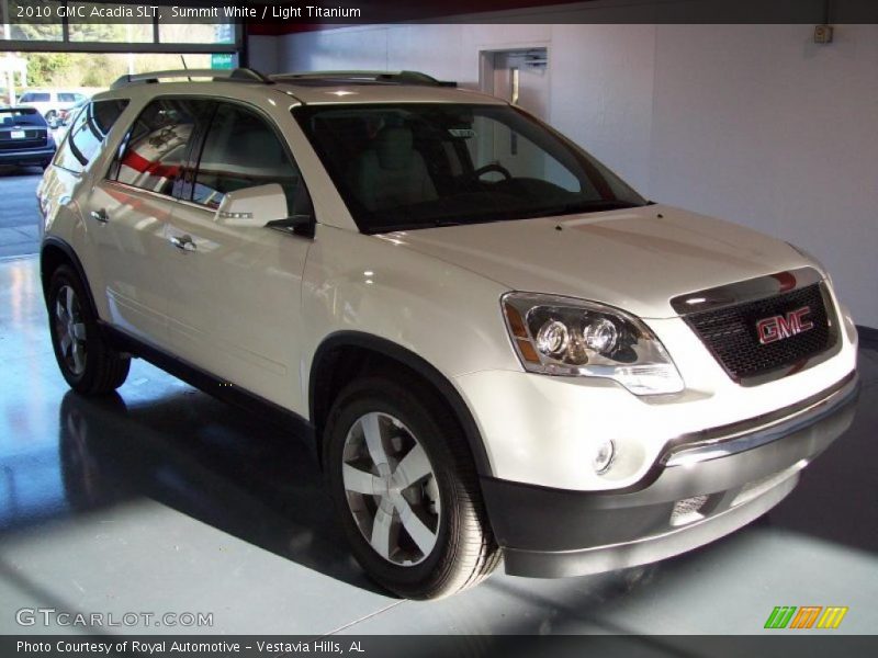 Summit White / Light Titanium 2010 GMC Acadia SLT