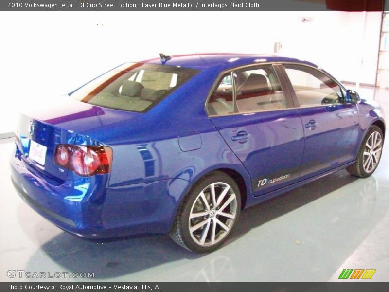 Laser Blue Metallic / Interlagos Plaid Cloth 2010 Volkswagen Jetta TDI Cup Street Edition
