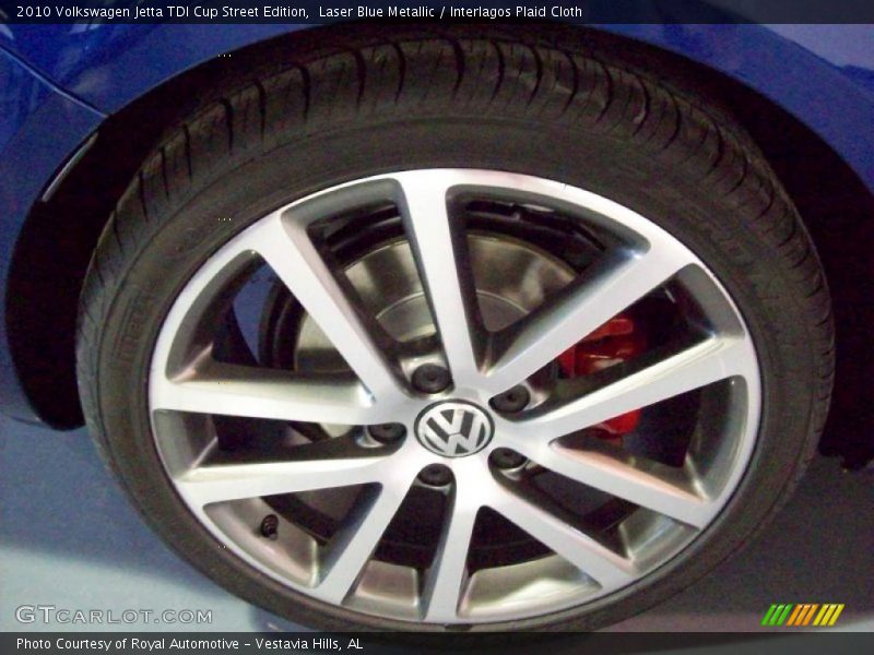 Laser Blue Metallic / Interlagos Plaid Cloth 2010 Volkswagen Jetta TDI Cup Street Edition